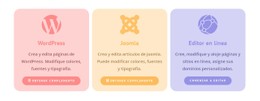 Diseño CSS Para Columnas De Colores Con Iconos