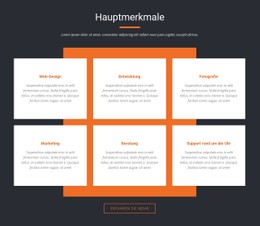 Wichtige Eigenschaften Responsive CSS-Vorlage