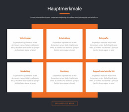 Wichtige Eigenschaften - Anpassbare Professionelle Joomla-Vorlage