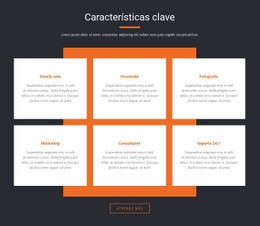 Caracteristicas Importantes - Maqueta De Sitio Web Psd