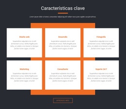 Impresionante Plantilla HTML5 Para Caracteristicas Importantes