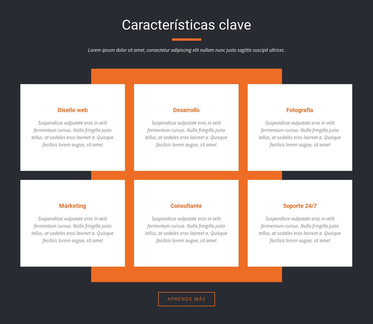 Caracteristicas importantes Tema de WordPress