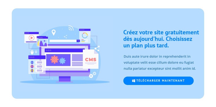 Succès et ascension Conception de site Web