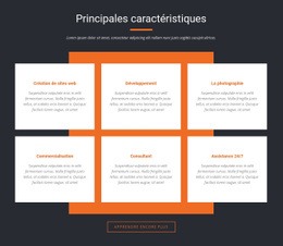 Superbe Modèle HTML5 Pour Caractéristiques Importantes