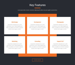 Important Characteristics - Drag & Drop Homepage Design