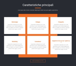 CSS Gratuito Per Caratteristiche Importanti