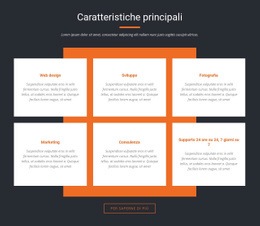 Fantastico Modello HTML5 Per Caratteristiche Importanti