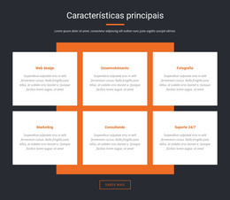 Características Importantes - Modelo De Página HTML