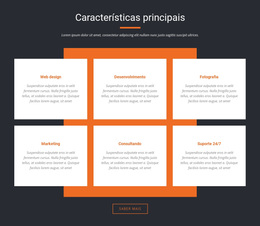 Características Importantes - Tema WordPress Gratuito