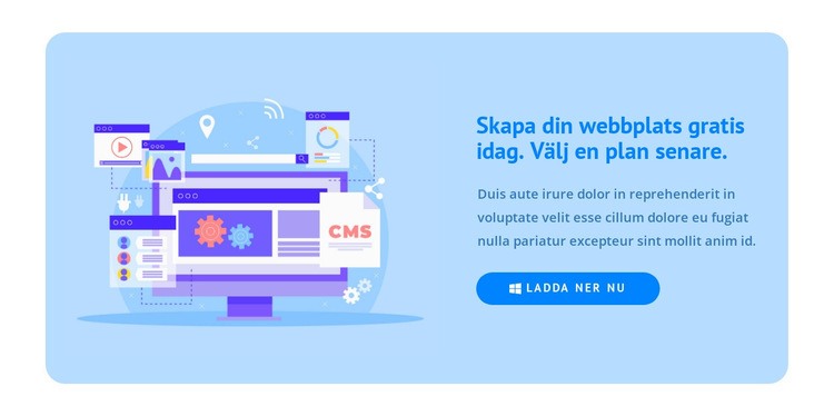 Framgång och uppgång CSS -mall