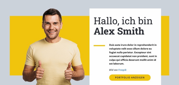 Ich bin Webdesigner Website design