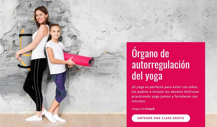 Clase de yoga familiar Plantilla CSS