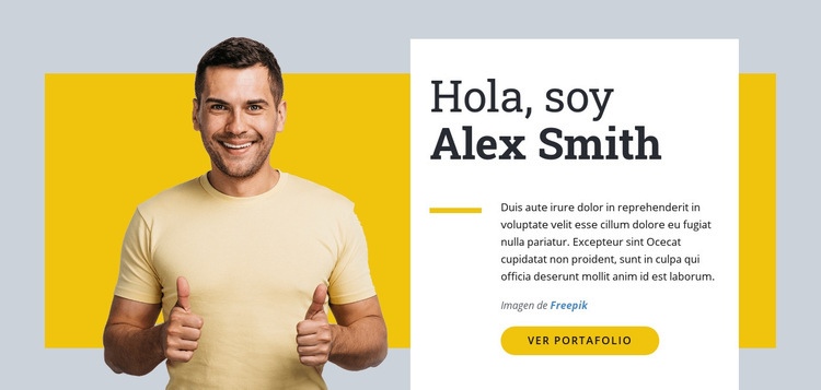 Soy diseñador web Plantilla CSS