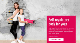 Family Yoga Class - Site With HTML Template Download