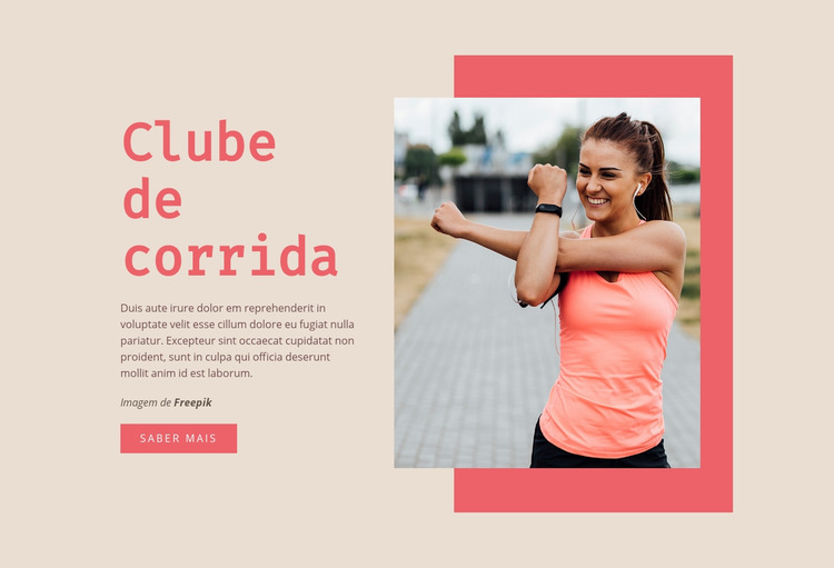 Programa de corrida de 10 semanas Modelo de site