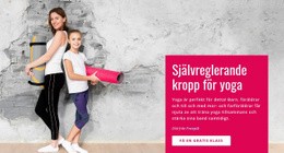 Responsiv HTML5 För Familjyogaklass