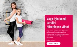 Aile Yoga Dersi - Özelleştirilebilir Profesyonel Açılış Sayfası