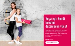 Aile Yoga Dersi - Tek Sayfalık Şablonu Ücretsiz Indirin