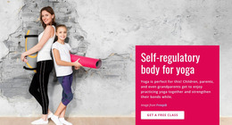 Family Yoga Class - Multi-Purpose Website Mockup