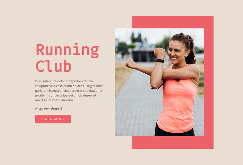 10-Week running program Wix Template Alternative