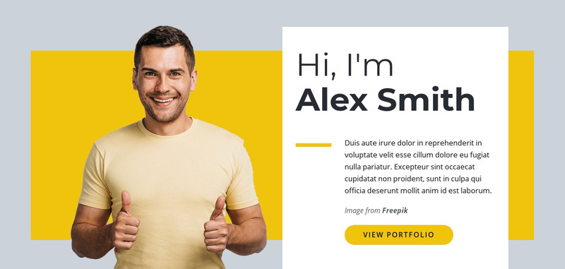 I am Web Designer Wix Template Alternative