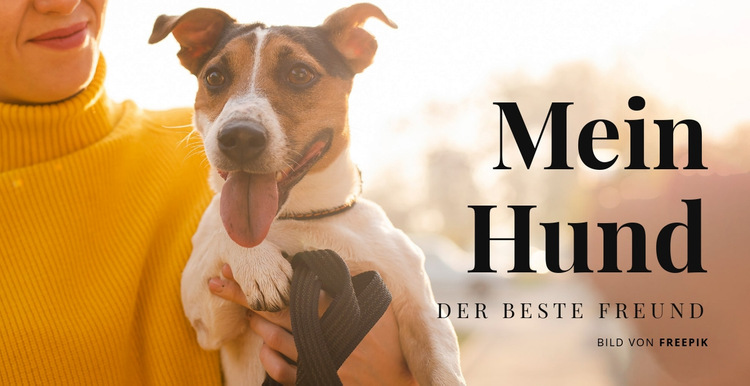 Mein Hund Website-Vorlage