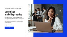 Maestría En Cursos De Marketing - Funcionalidad Del Creador De Sitios Web