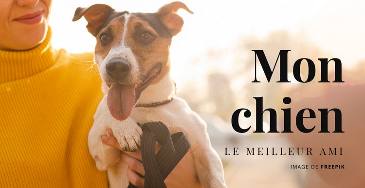 Mon chien Créateur de site Web HTML