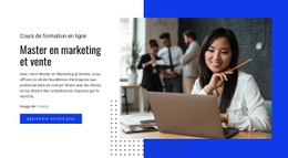 Master En Cours De Marketing – Modèle De Site Web Personnel