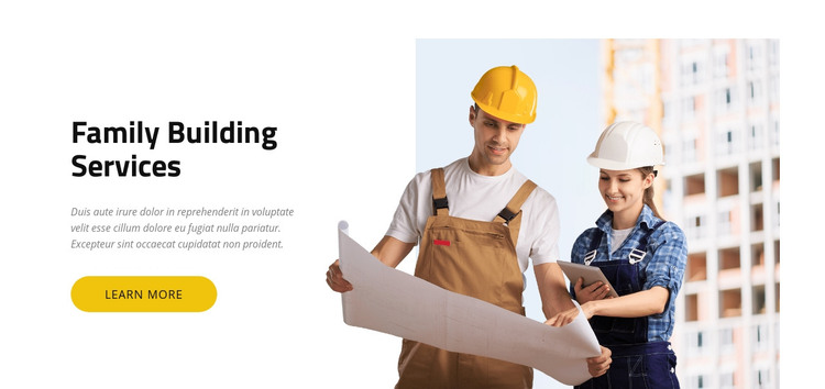 Building Services Homepage Design