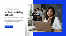 Master In Marketing Courses - HTML Generator