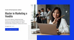 Master In Corsi Di Marketing - Design Moderno Del Sito