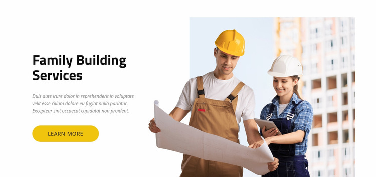 Building Services Website Builder Templates