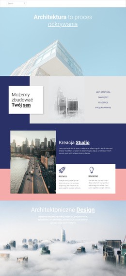 Cuda Architektury Szablon Responsywny HTML5