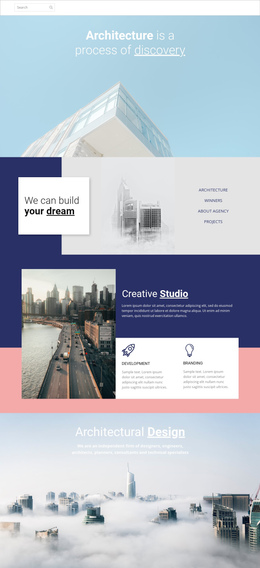 Wonders Of Architecture - Creative Multipurpose Website Builder Software