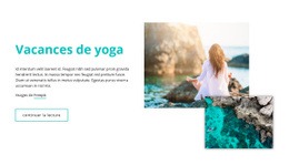 Vacances De Yoga - Page De Destination Polyvalente