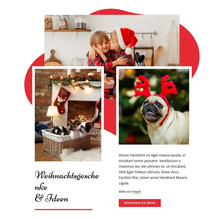 Cristnas Geschenke & Ideen HTML5-Vorlage