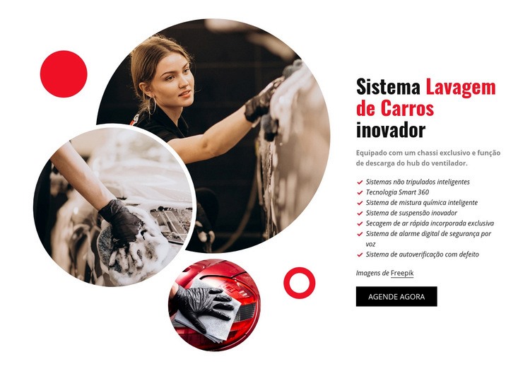 Sistema inovador de lavagem de carros Template CSS