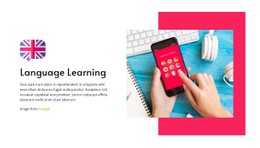 Language Learning Single Page Website