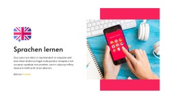 Premium-Website-Design Für Sprachen Lernen