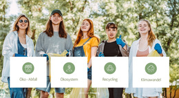Öko-Abfalllösungen – Fertiges Website-Design
