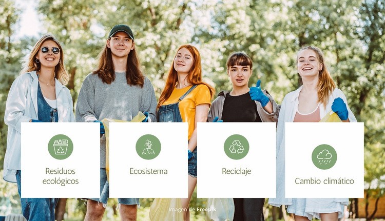 Soluciones Eco Waste Maqueta de sitio web