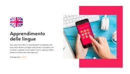 Progettazione Di Siti Web Premium Per Apprendimento Delle Lingue