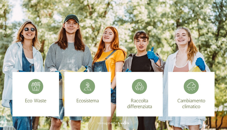 Soluzioni Eco Waste Modello di sito Web