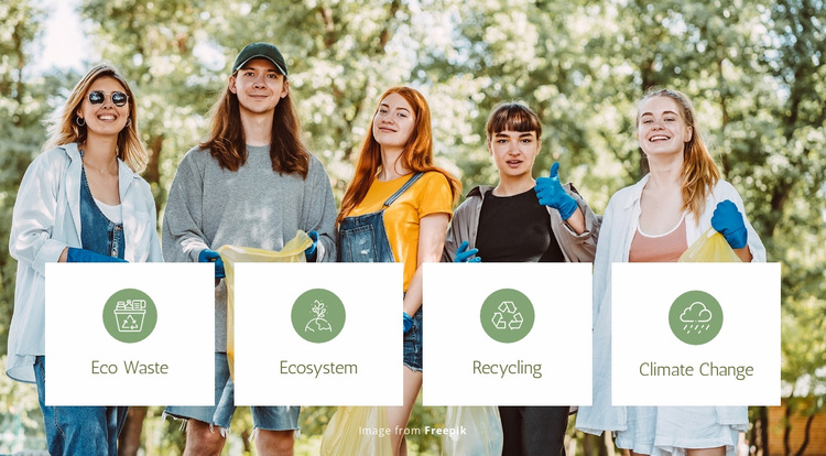 Eco-afvaloplossingen Website ontwerp