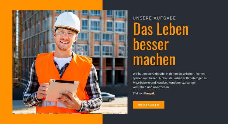 Das Leben besser machen CSS-Vorlage