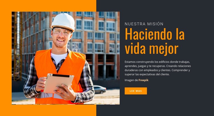 Haciendo la vida mejor Diseño de páginas web