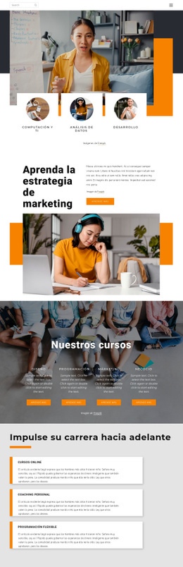 Cursos De Finanzas En Línea - Página De Destino