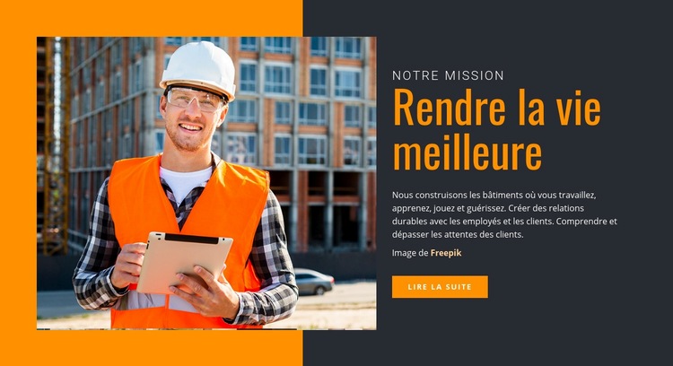 Rendre la vie meilleure Conception de site Web