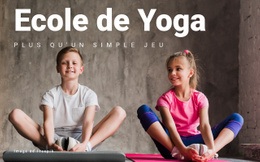 Maquette De Site Web Premium Pour Ecole De Yoga